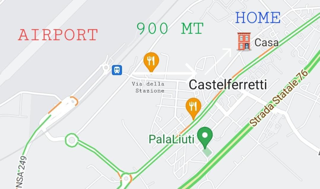 Апартаменты Al Castello - Aeroporto Delle Marche - Ancona Фальконара-Мариттима Экстерьер фото